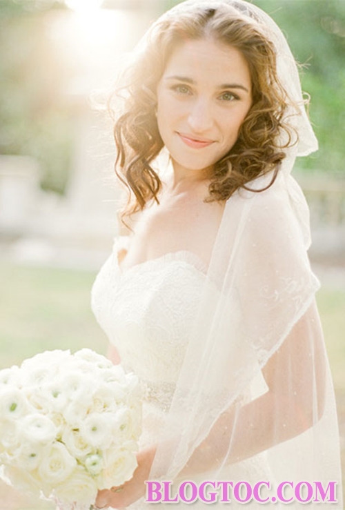 Những kiểu tóc cô dâu kết hợp với voan cưới đẹp cho nàng thêm duyên dáng trong ngày cưới 3