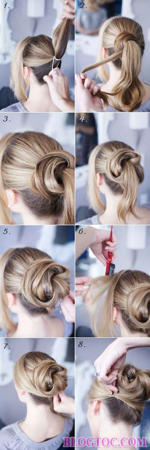 7 cách buộc tóc phồng phía sau đơn giản, xinh, trẻ trung - ALONGWALKER