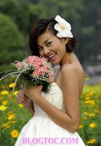 Những kiểu tóc ngắn của cô dâu vô cùng xinh xắn và đáng yêu trong năm 2015 20