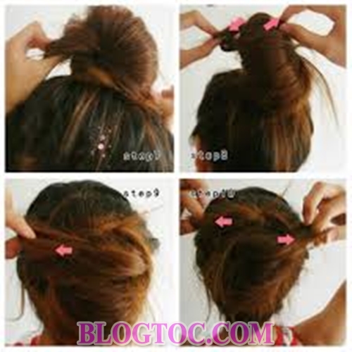 Hướng dẫn 3 cách buộc tóc đẹp cho những bạn gái có mái tóc dài 11