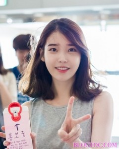 Tóc ngắn ngang vai uốn xoăn đẹp 2015 như sao Hàn Quốc 7