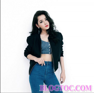 Những kiểu tóc đẹp với màu tóc đen ấn tượng nhất của sao bạn gái nên học hỏi 4