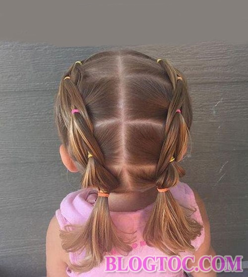 Làm đẹp cho bé gái với các kiểu tóc cột ấn tượng cùng những điều cần lưu ý 3
